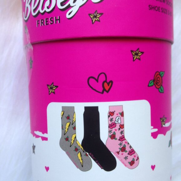 Betsey Johnson Fashion Soup 3-Pair Sock Pack Size 5-10 NWT - Picture 2 of 6